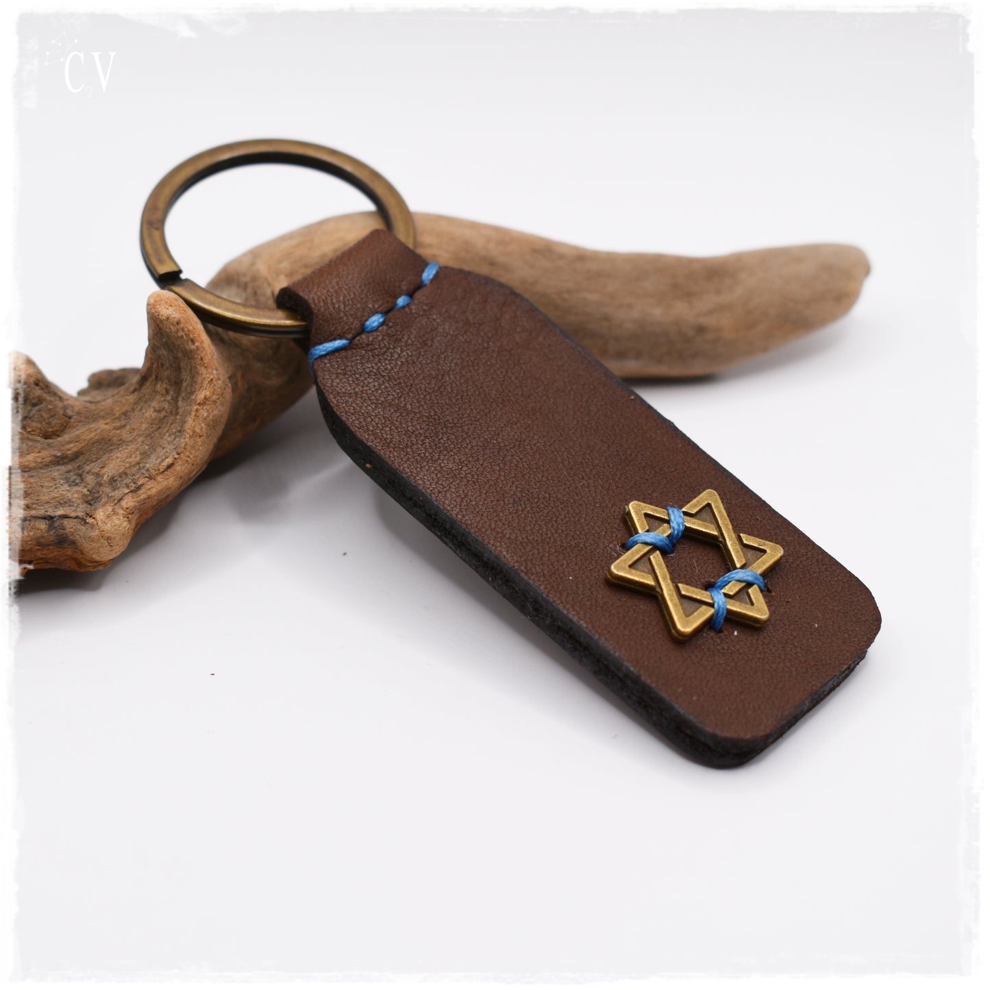 star of david personalized keychain