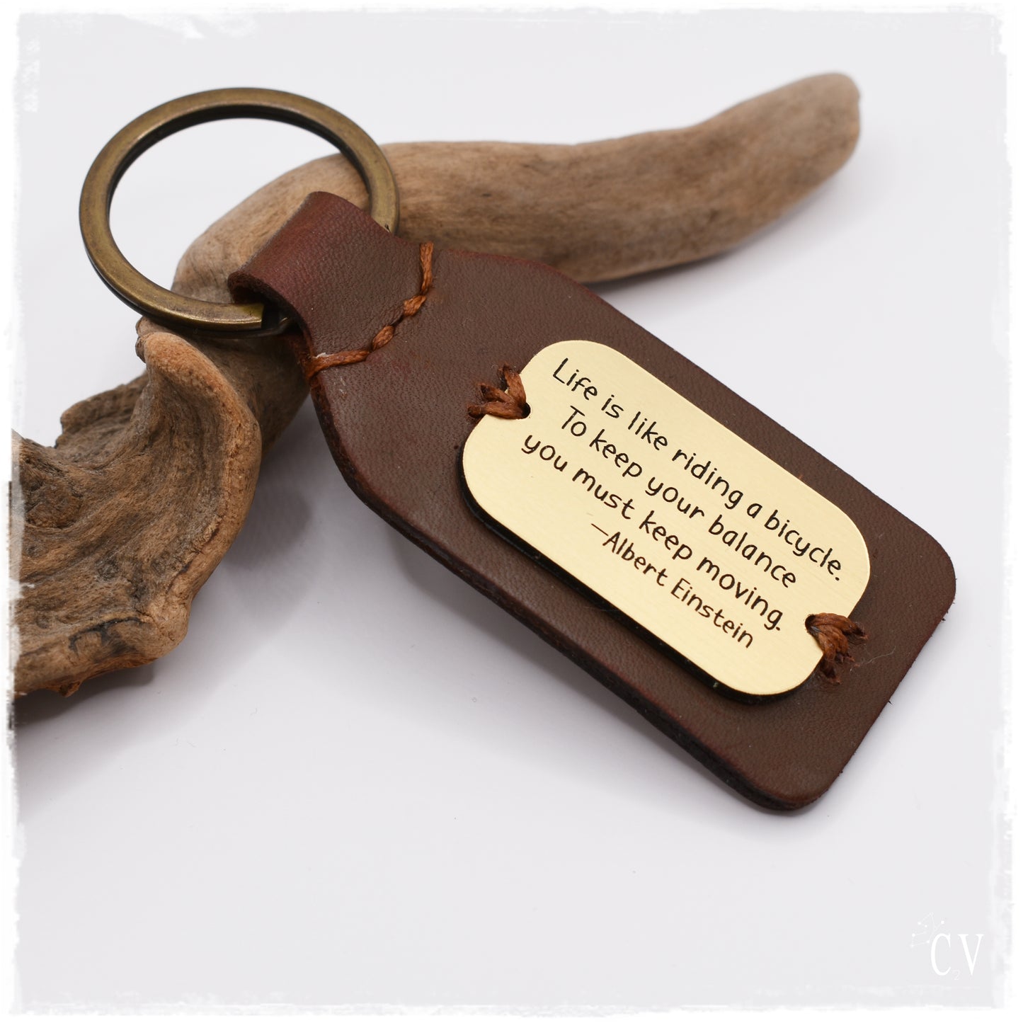 Luxurious Custom Personalized Leather Keychain