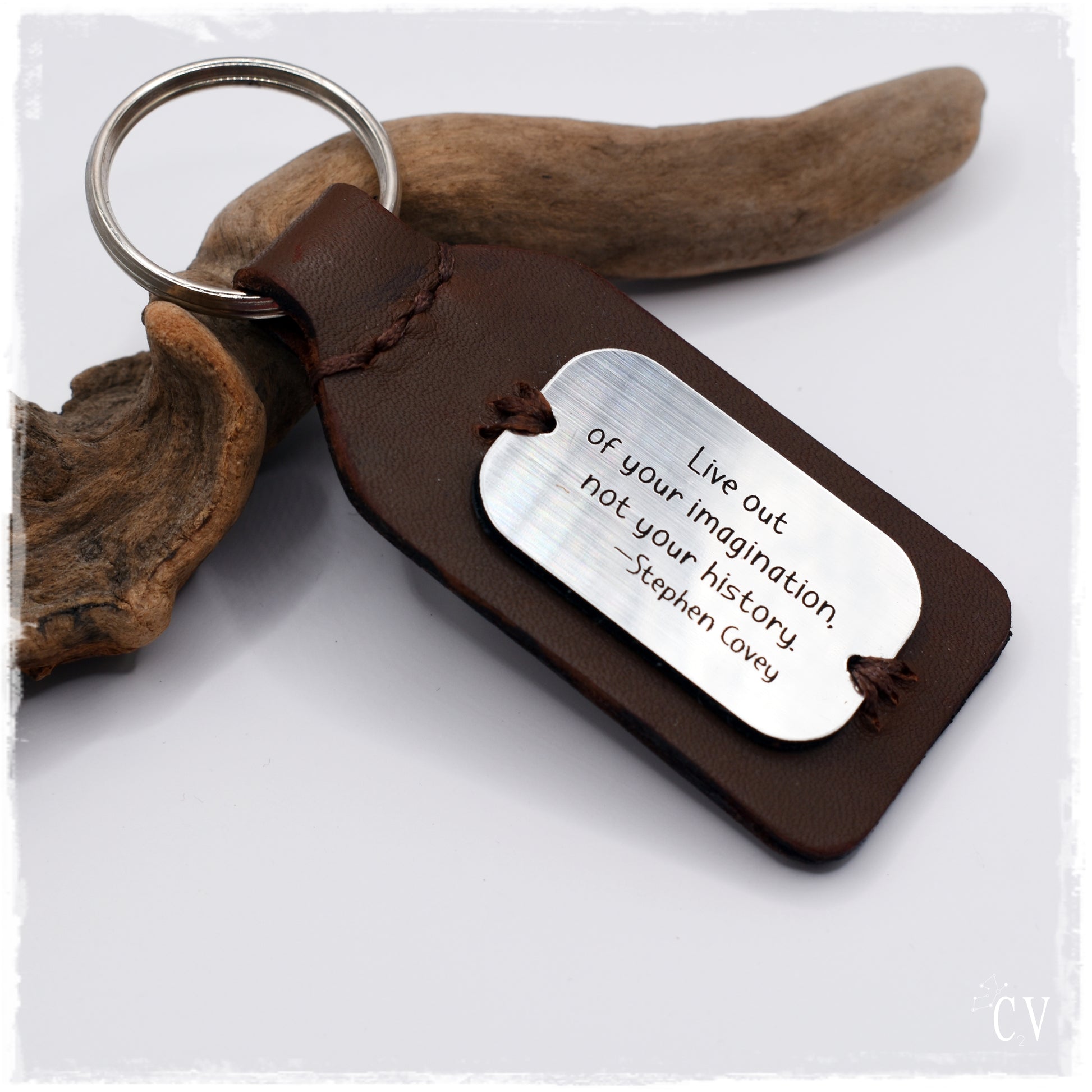 Personalized Leather Keychain