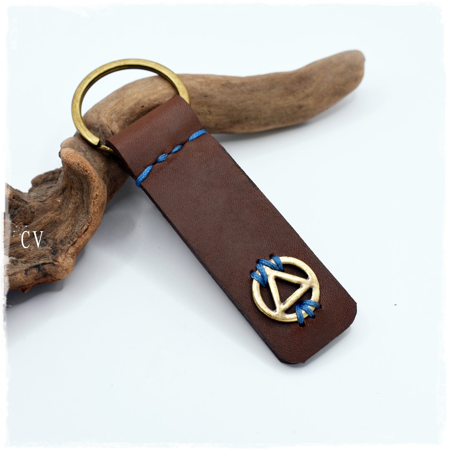 Recovery Leather Keychain