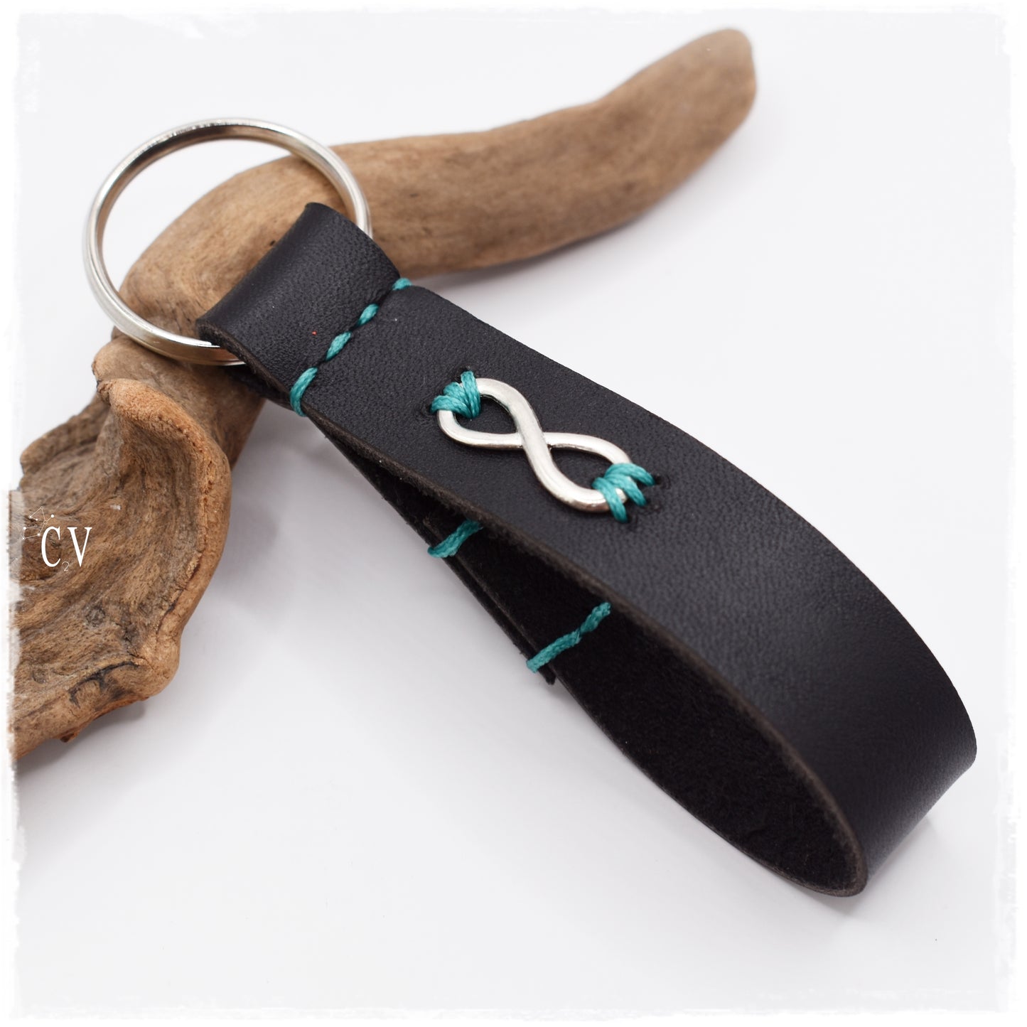 Infinity Leather Keyfob