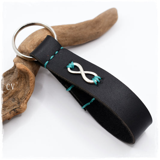 Infinity Leather Keyfob