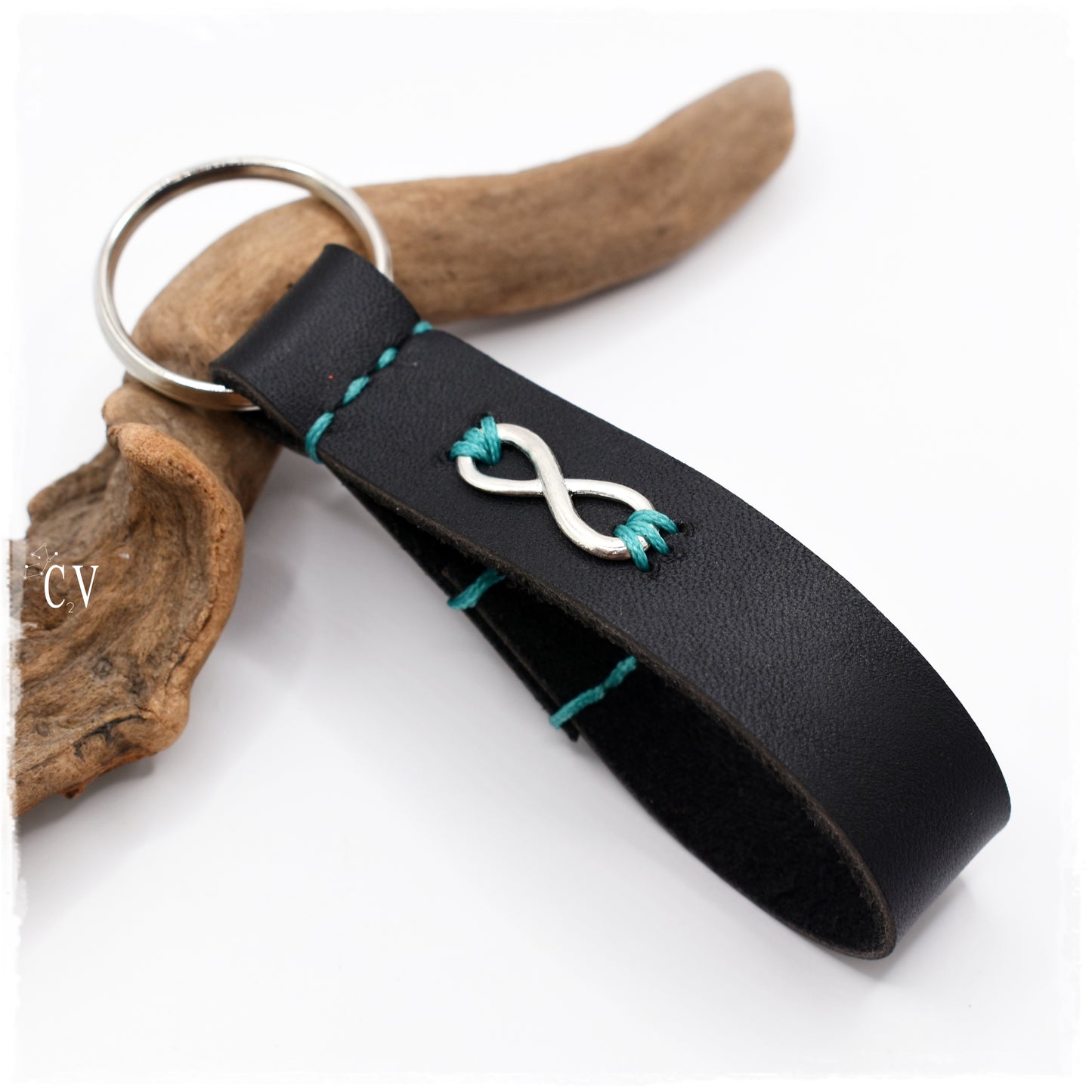 Infinity Leather Keyfob