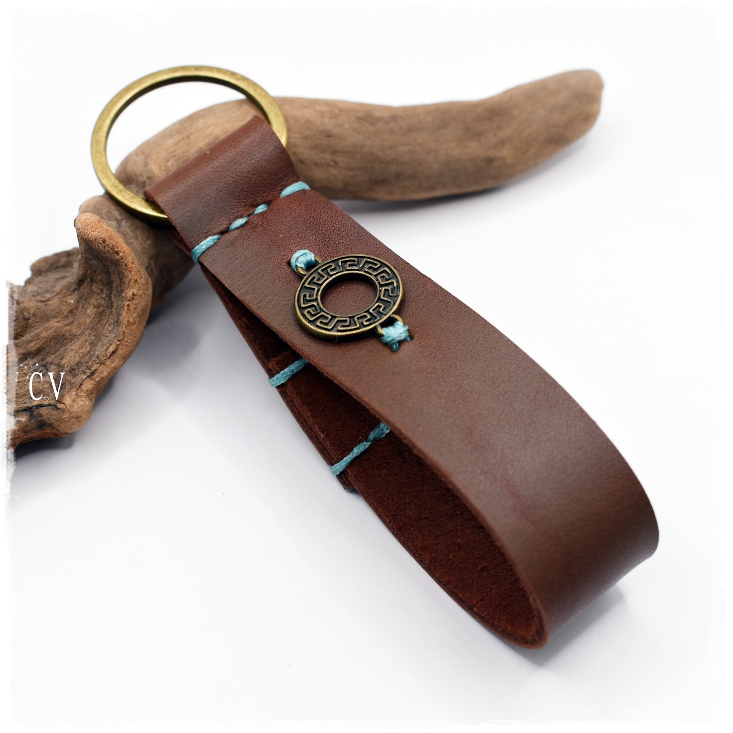 Meander Leather Keyfob