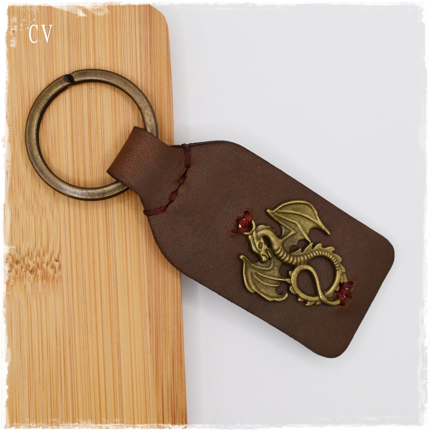 Engraved Dragon Keychain