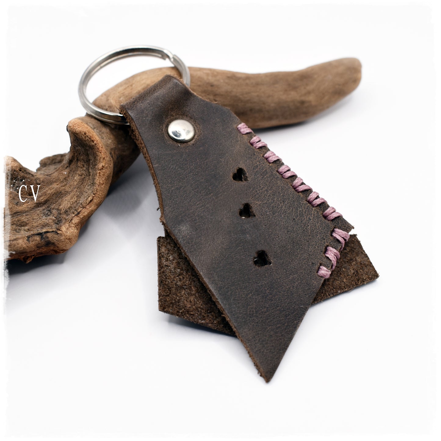 Romantic Leather Keychain