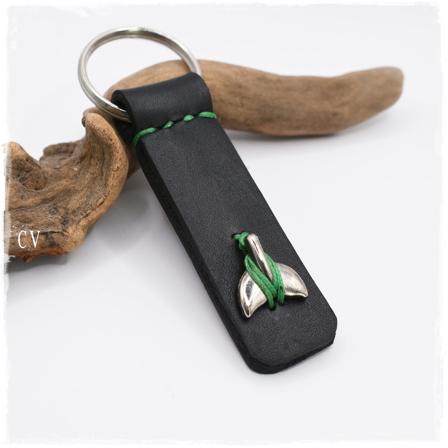 Oceanic Leather Keychain ~