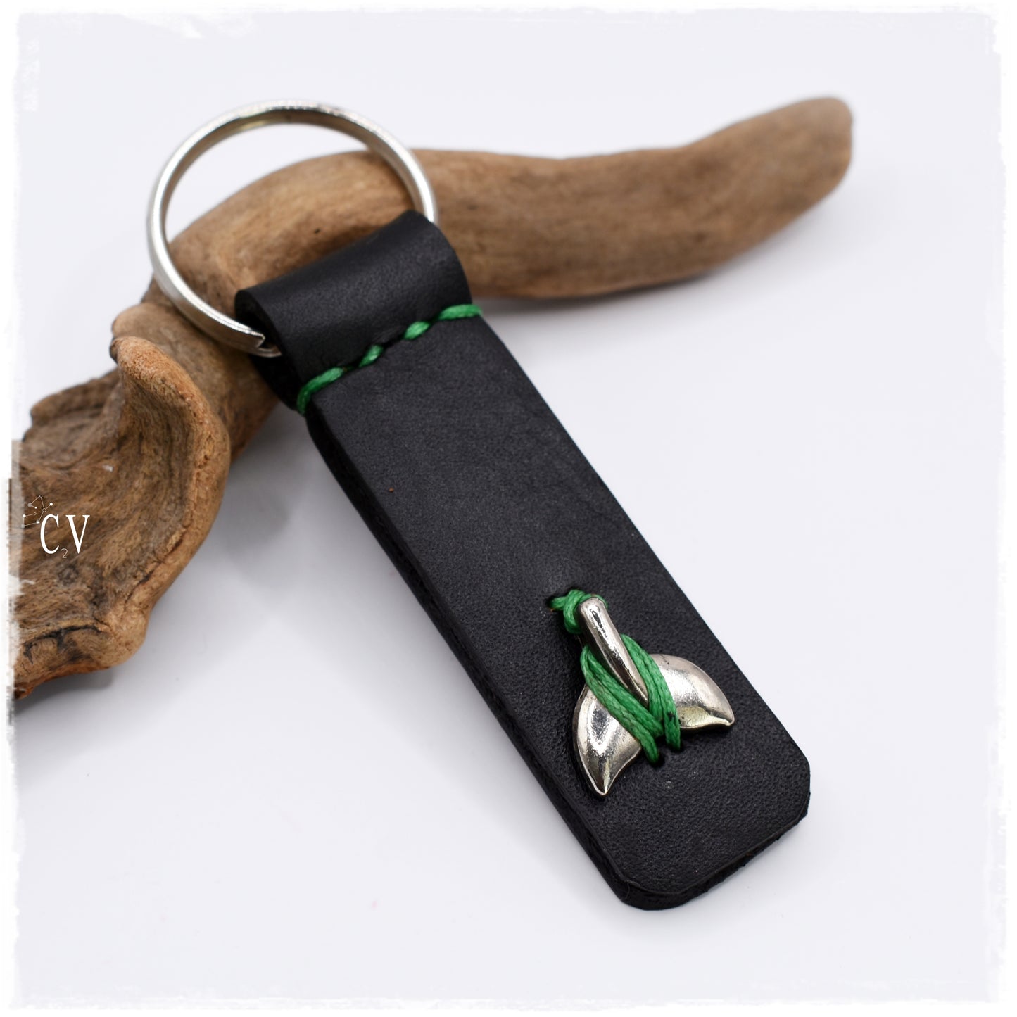 Oceanic Leather Keychain ~