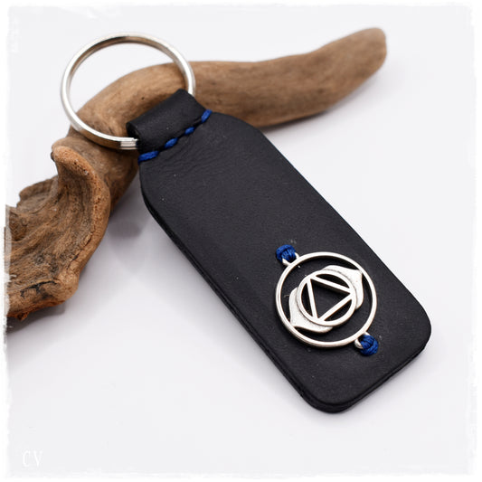 Third Eye Chakra Leather Keychain