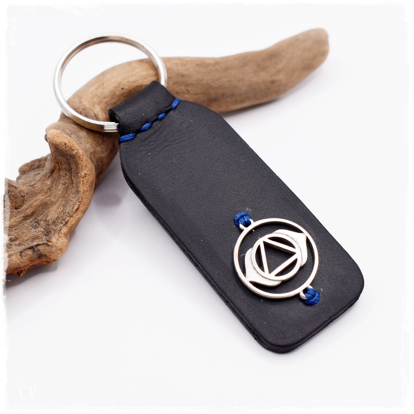 Third Eye Chakra Leather Keychain