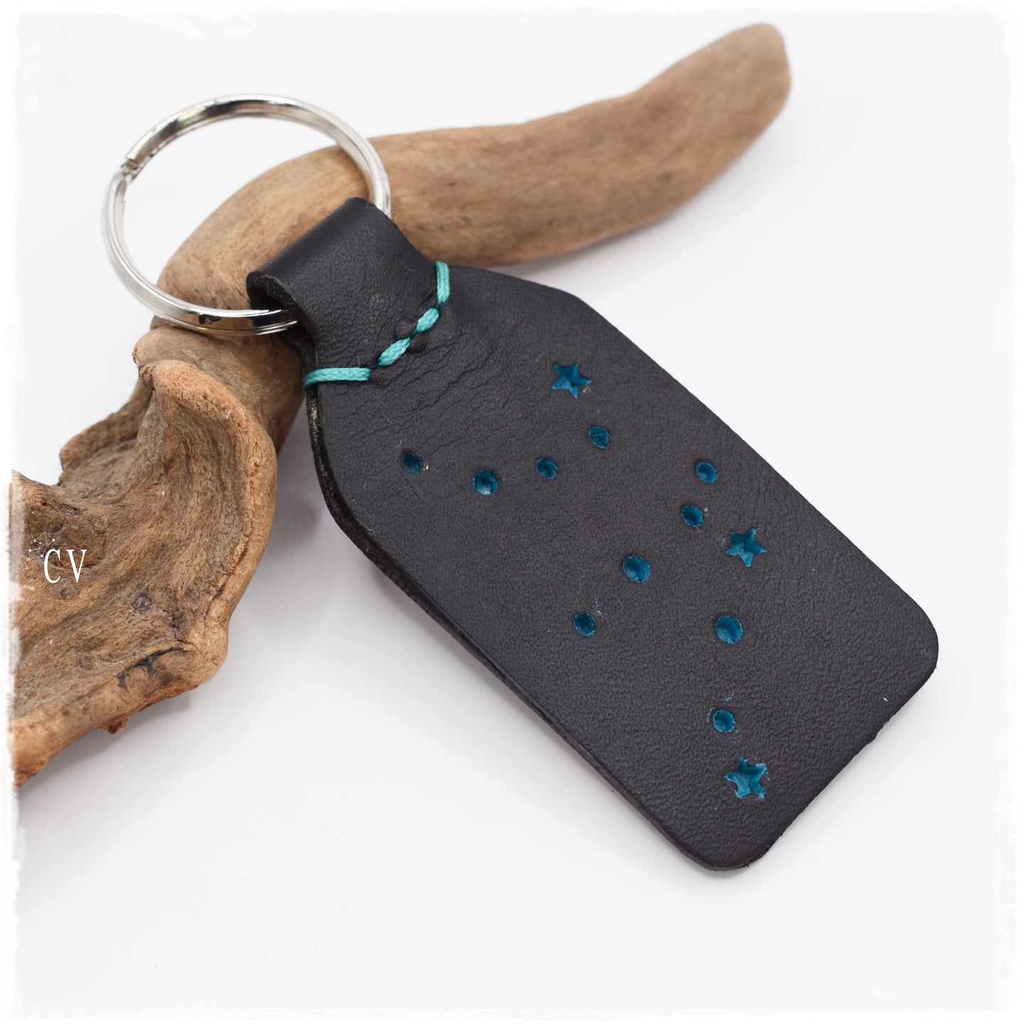 Aquarius Constellation Keychain