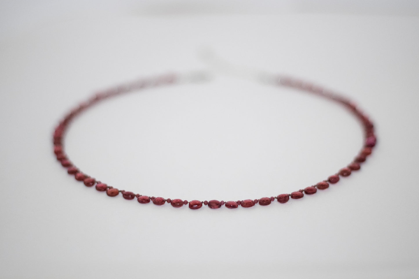 Garnet Heart Necklace