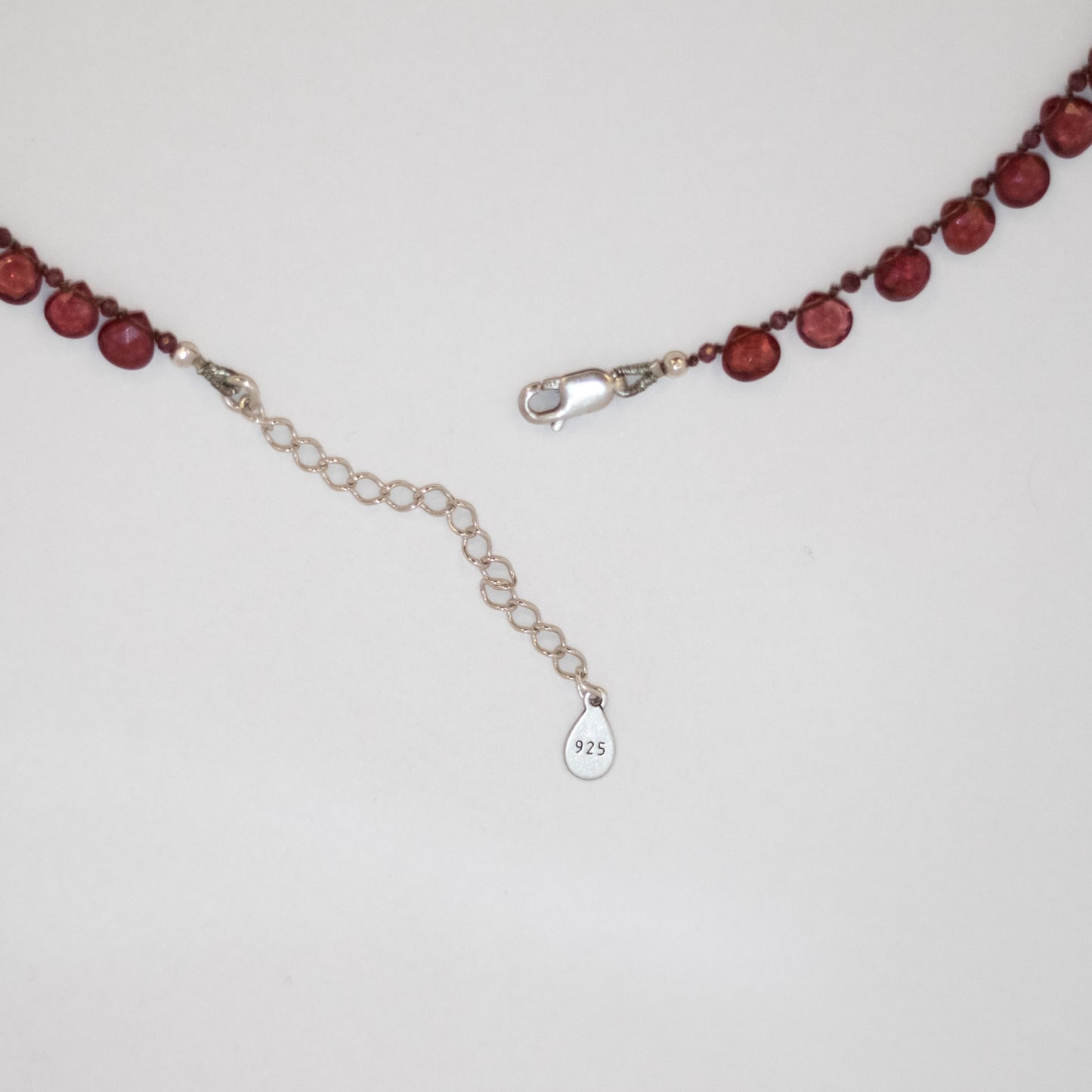 Garnet Heart Necklace