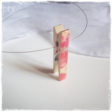 Mini Peg Wooden Necklace