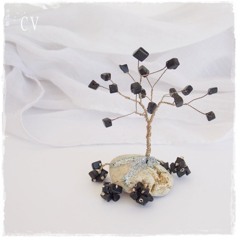 Black Agate Mini Tree of Life