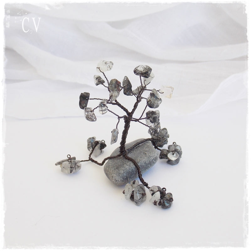 Rutilated Quartz Mini Tree Sculpture