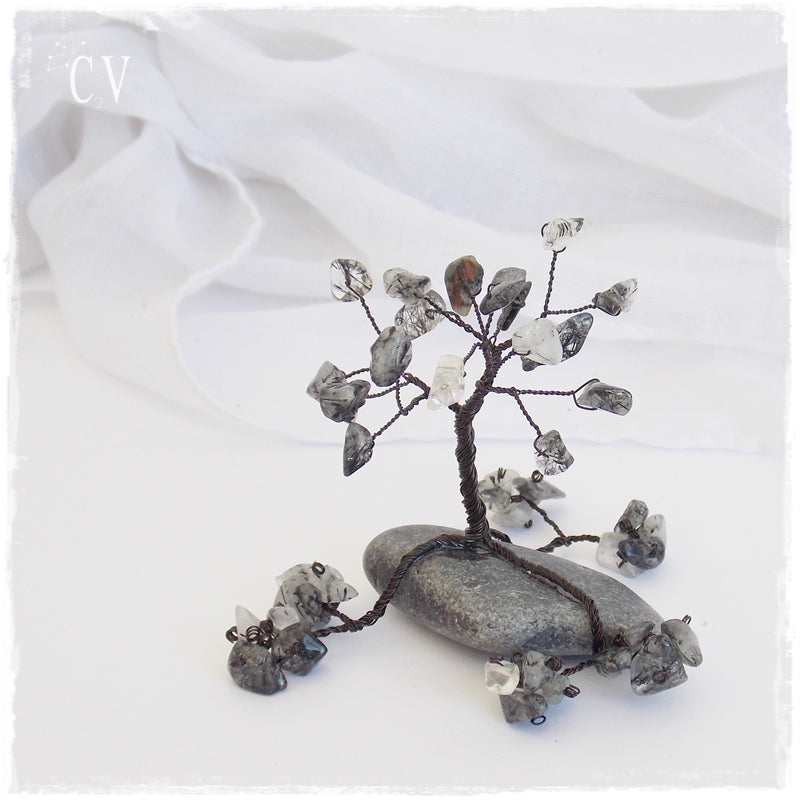 Rutilated Quartz Mini Tree Sculpture