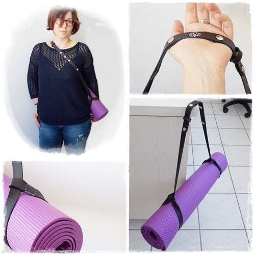 Leather Yoga Mat Strap ~