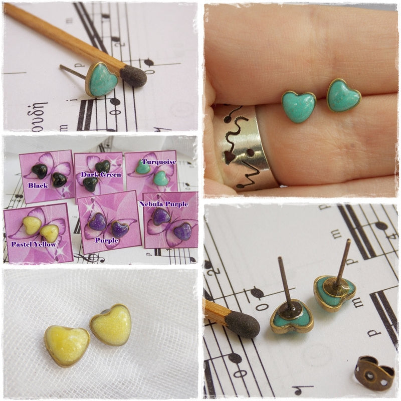 Tiny Heart Post Earrings